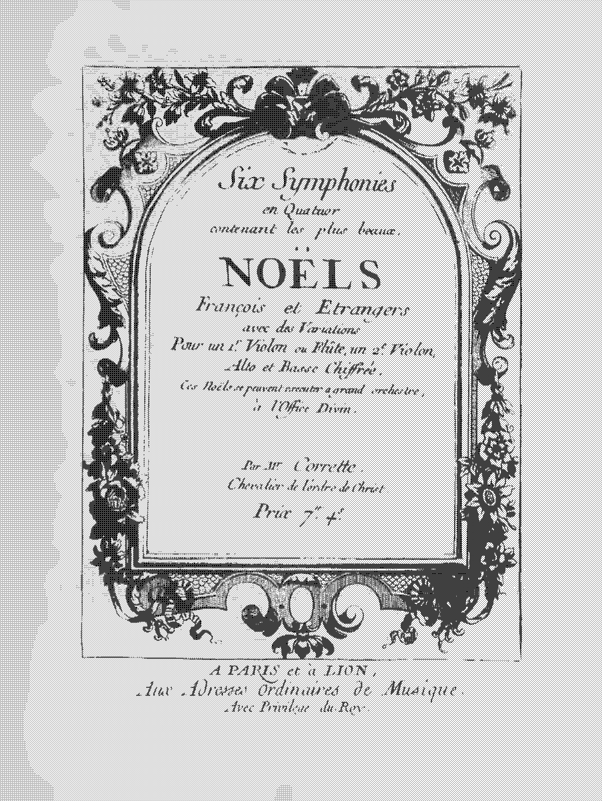 6 Symphonies En Quatuor Sur Les Noëls (Corrette, Michel) - IMSLP