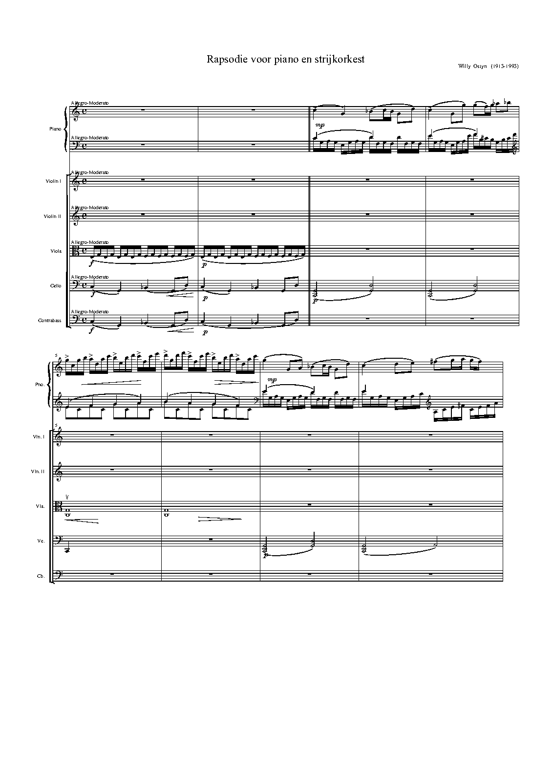 Rapsodie Piano En Strijkers Ostijn Willy Imslp 