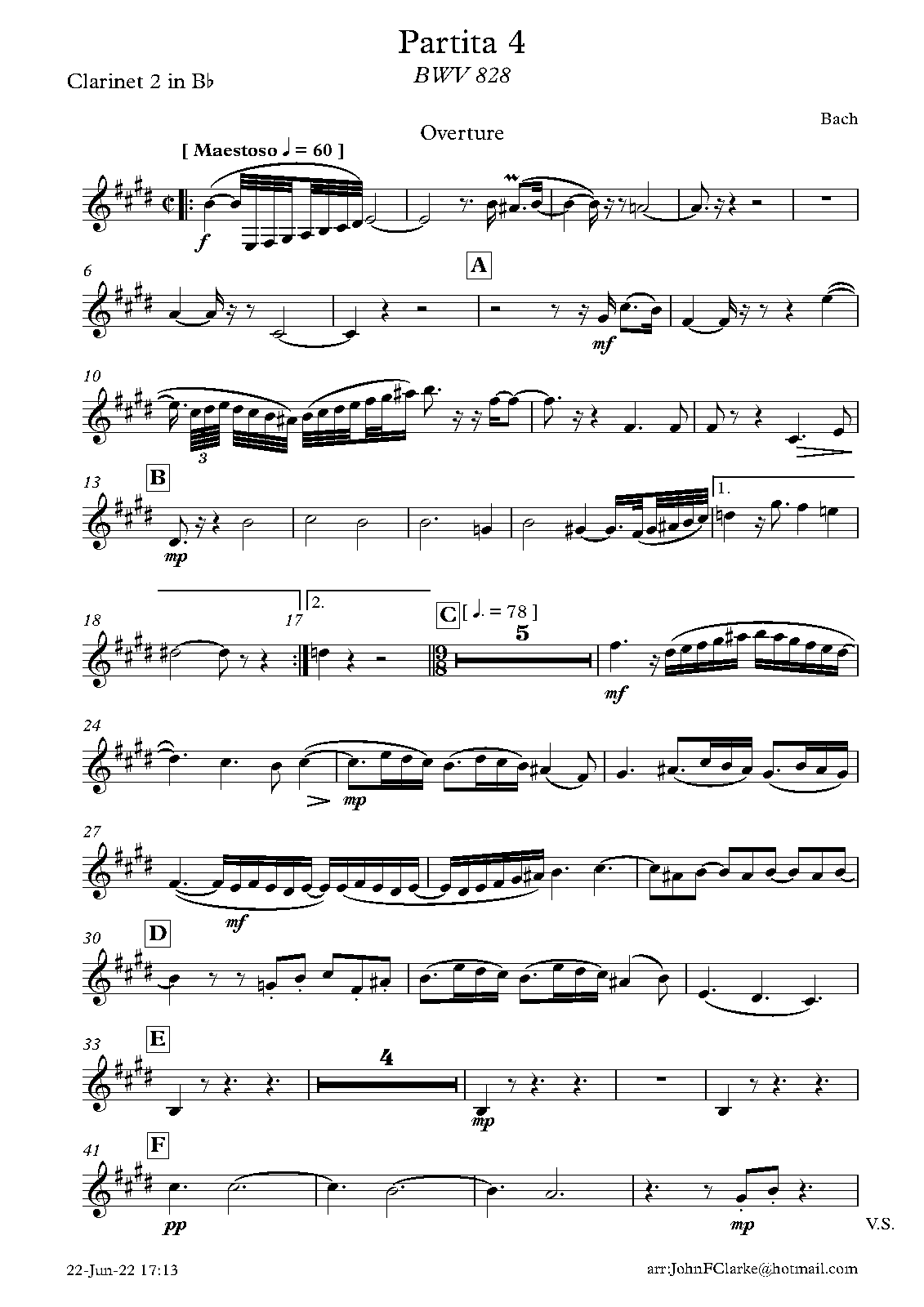 File:PMLP667915-828 Partita 4 Octet - Clarinet 2 in Bb.pdf