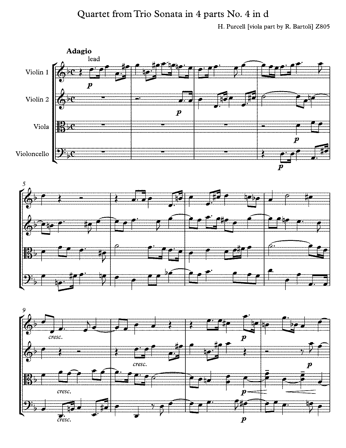 Sonata in D minor, Z.805 (Purcell, Henry) - IMSLP: Free Sheet Music PDF Sns-Brigh10