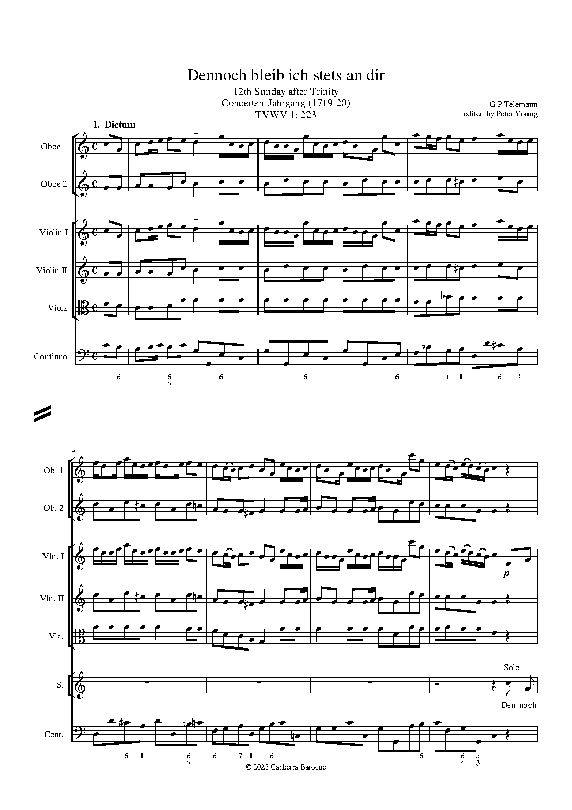 Dennoch bleib ich stets an dir