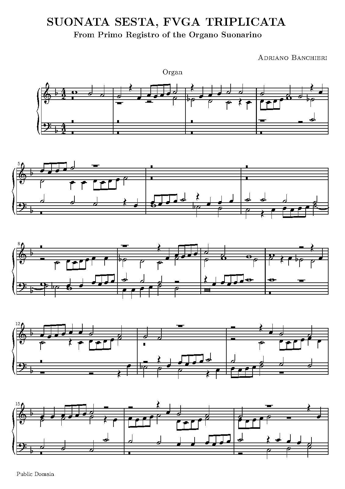 File:Banchieri - Organo Suonarino-Primo Registro - Suonata Sesta, Fuga Triplicata.pdf