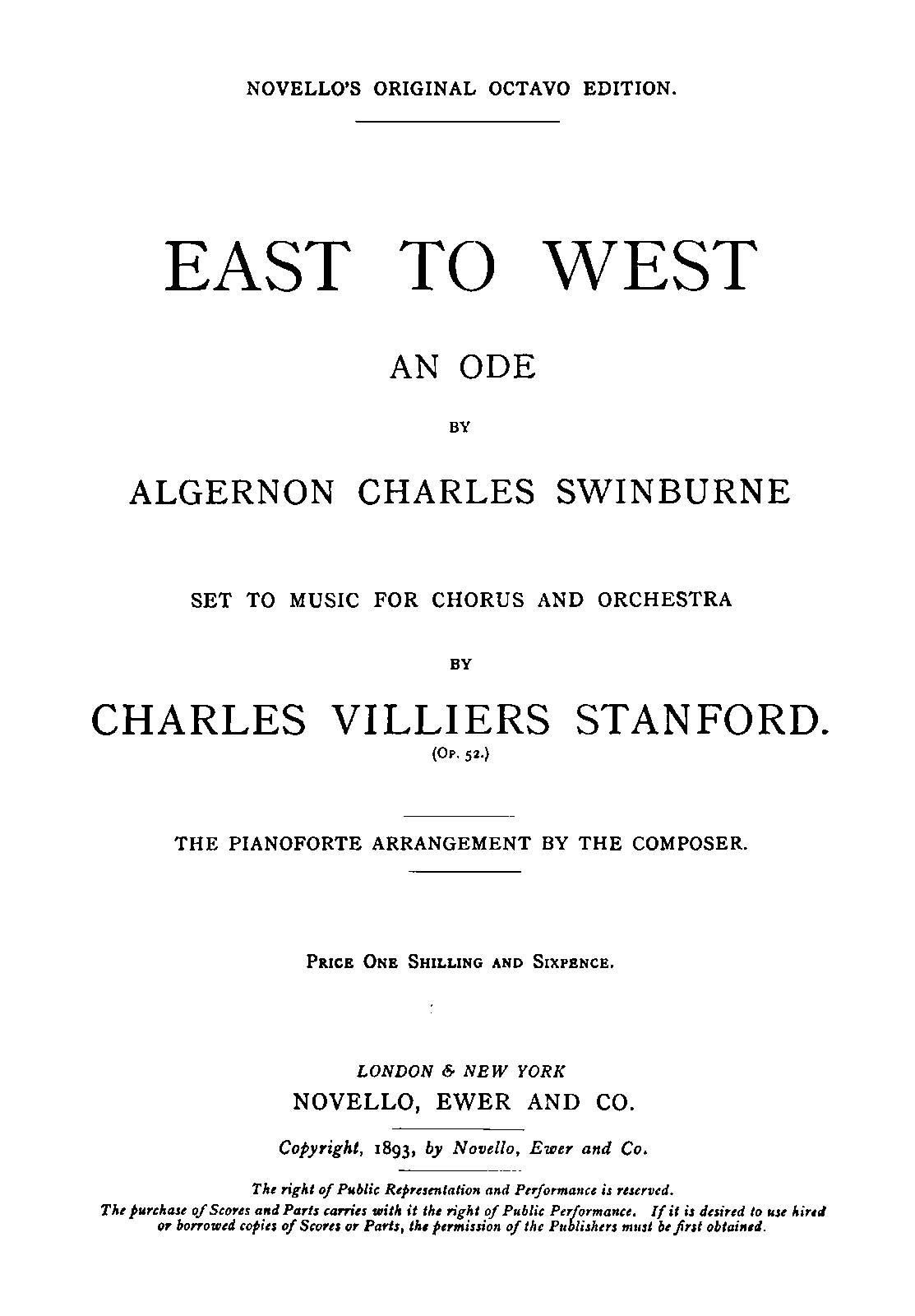 East to West