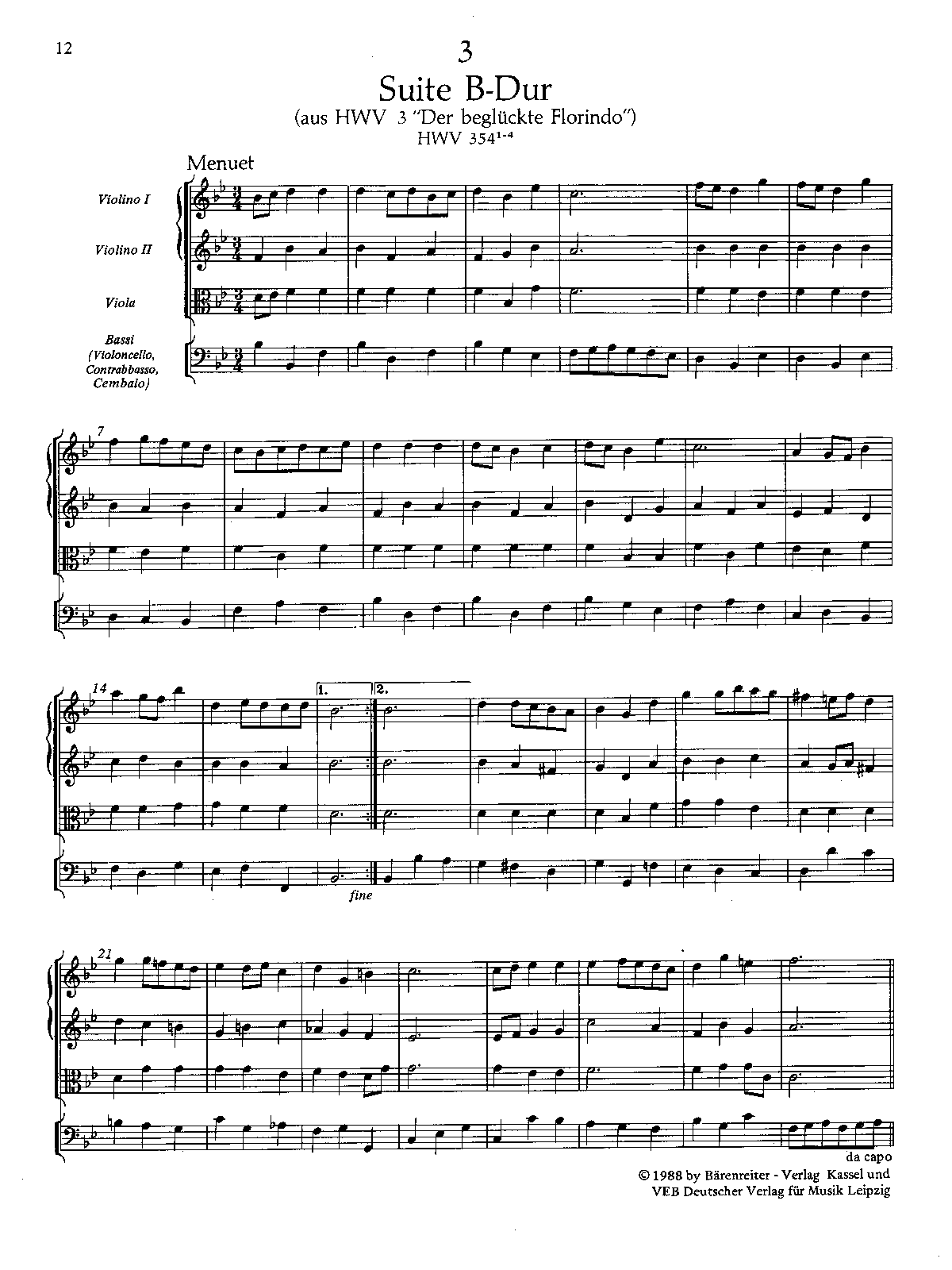 Suite in B-flat major