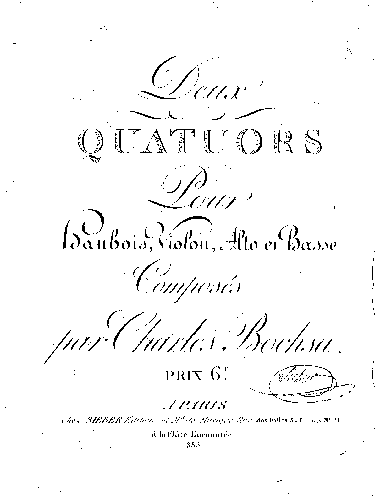 2 Oboe Quartets (Bochsa, Charles) IMSLP