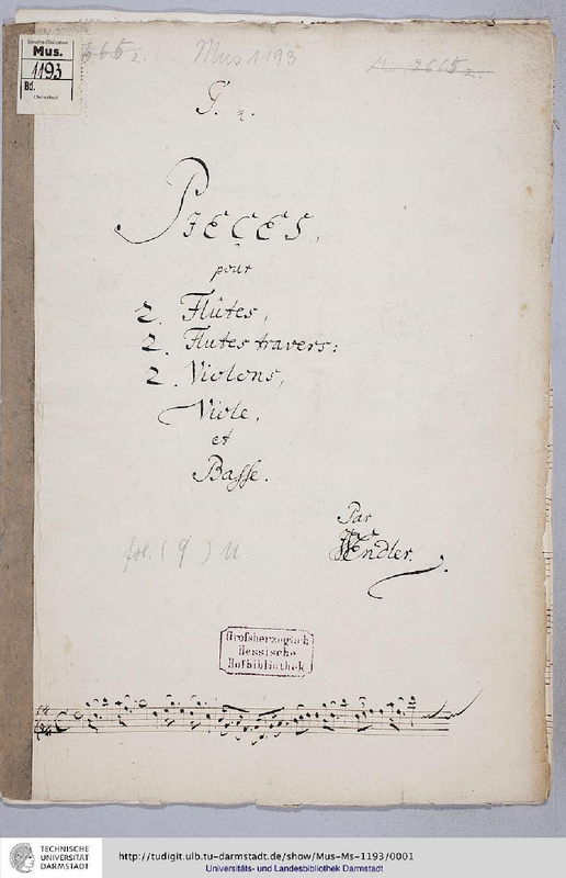 Orchestra Pieces, ULB MusMs 1193 (Endler, Johann Samuel) IMSLP