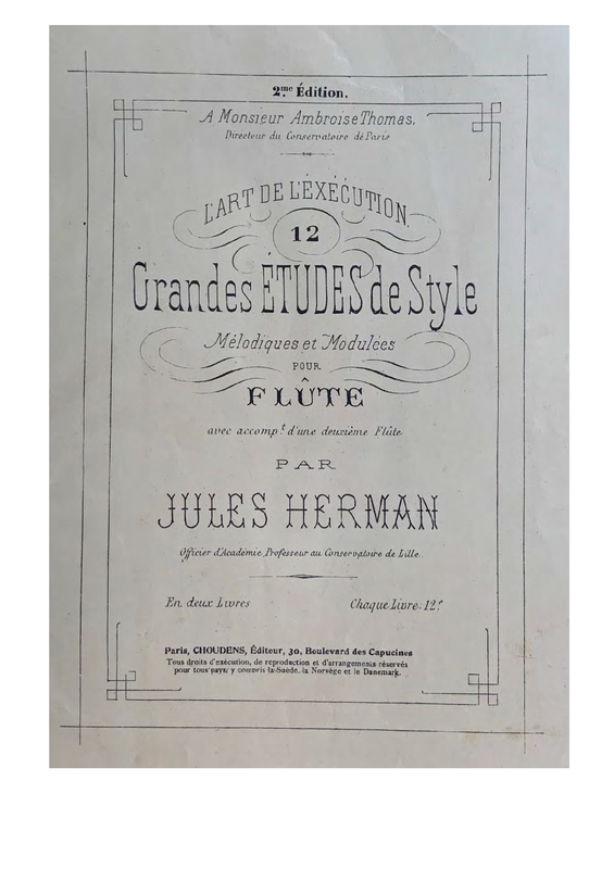 Douze grandes études de style