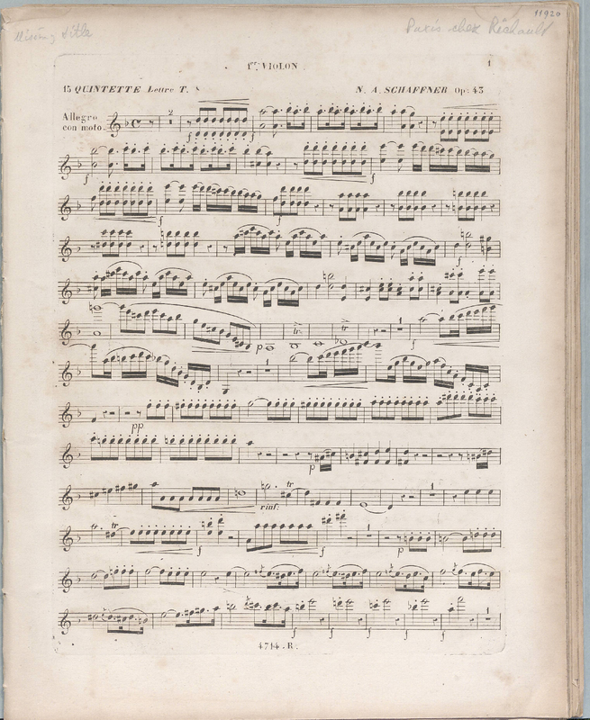 String Quintet, Op.43 (Schaffner, Nicolaus Albert) IMSLP