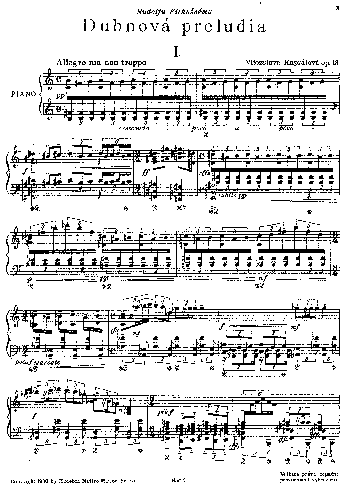 Dubnová preludia, Op.13 (Kaprálová, Vítězslava) - IMSLP