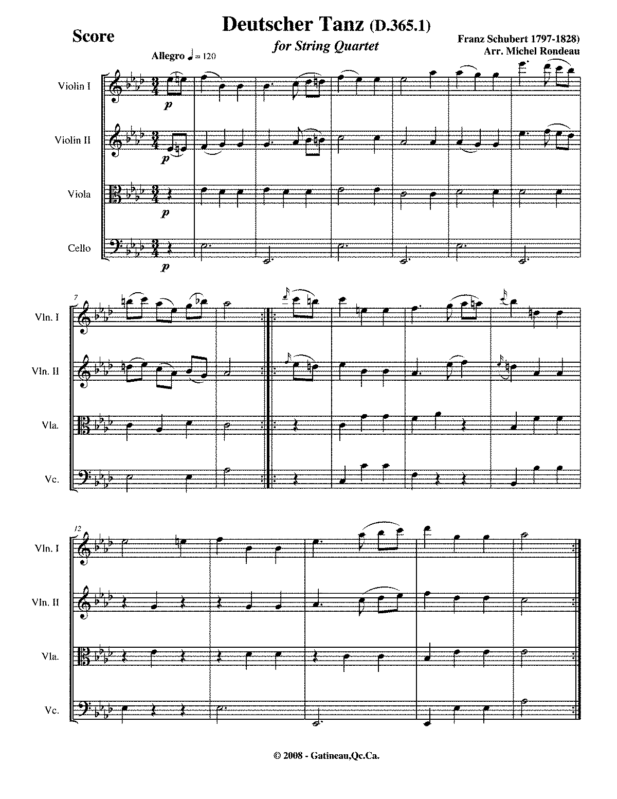 36 Originaltänze, D.365 (Schubert, Franz) - IMSLP: Free Sheet Music PDF ...