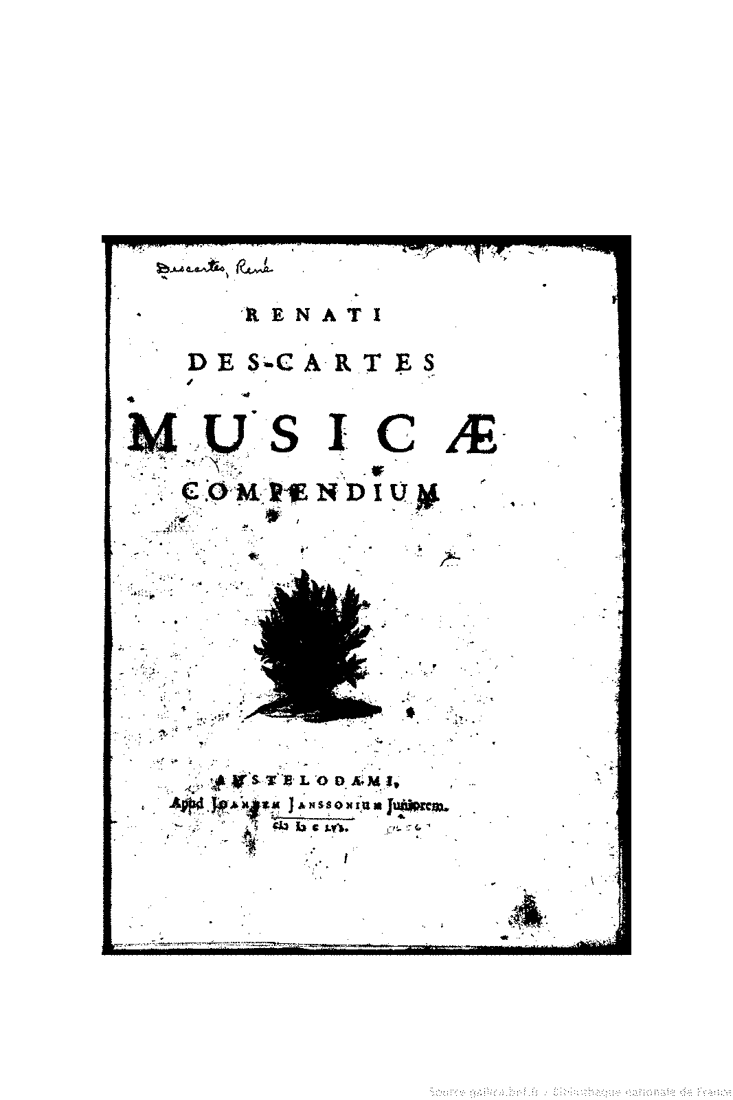 Musicae Compendium (Descartes, René) - IMSLP