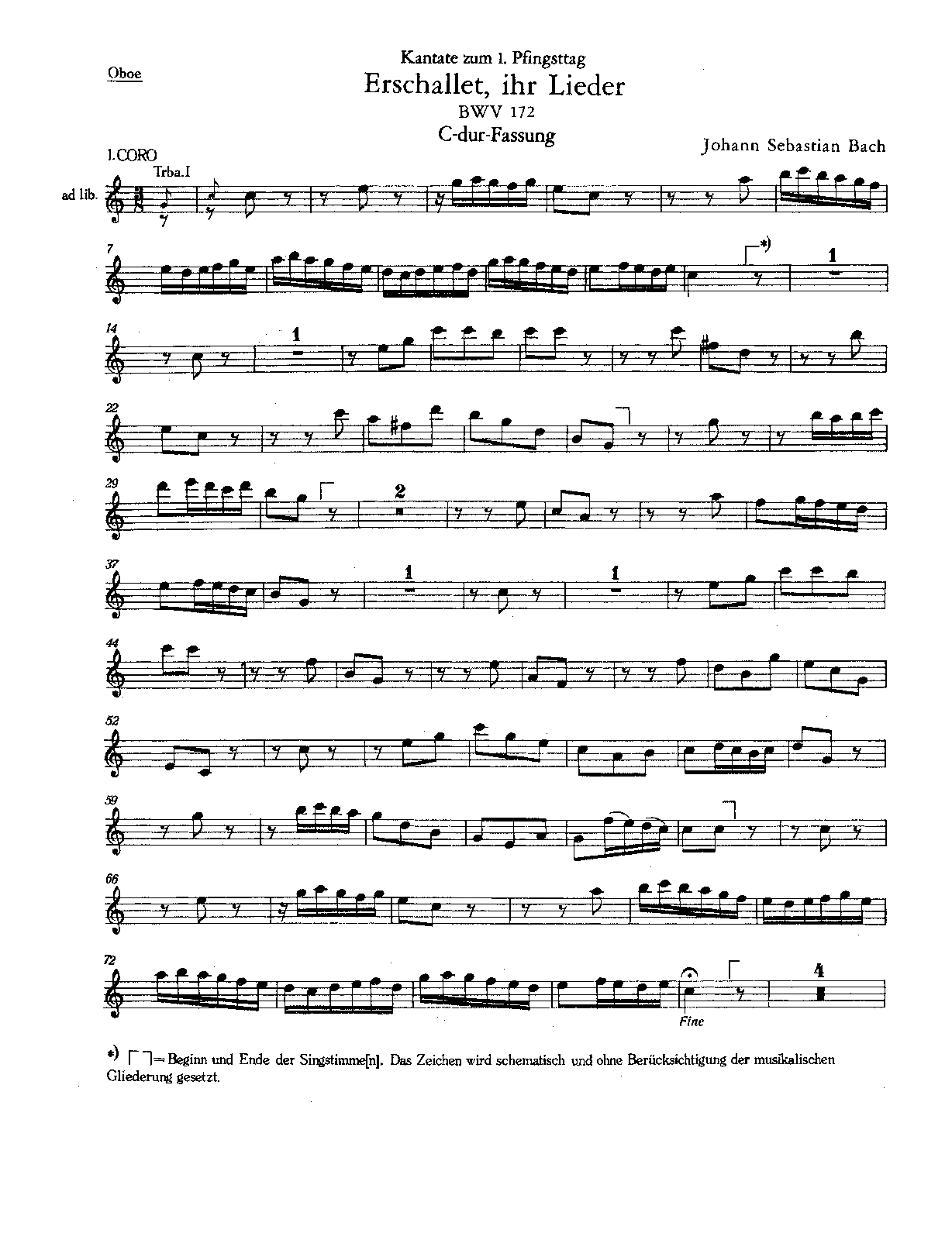 File:PMLP150082-Bach Erschallet, ihr Lieder, BWV 172 (Critical) - Oboe.pdf