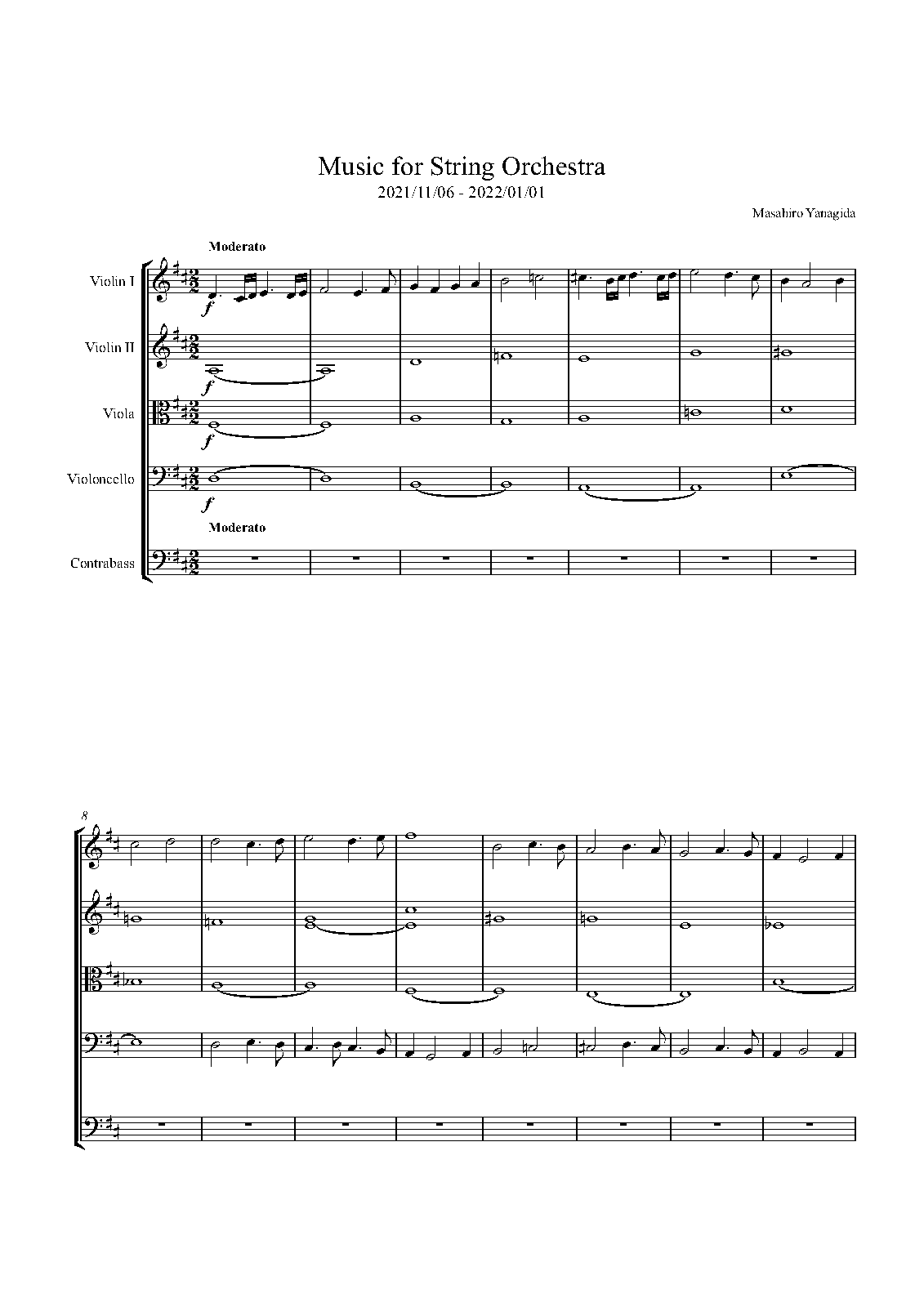 Music for String Orchestra No.1 (Yanagida, Masahiro) IMSLP