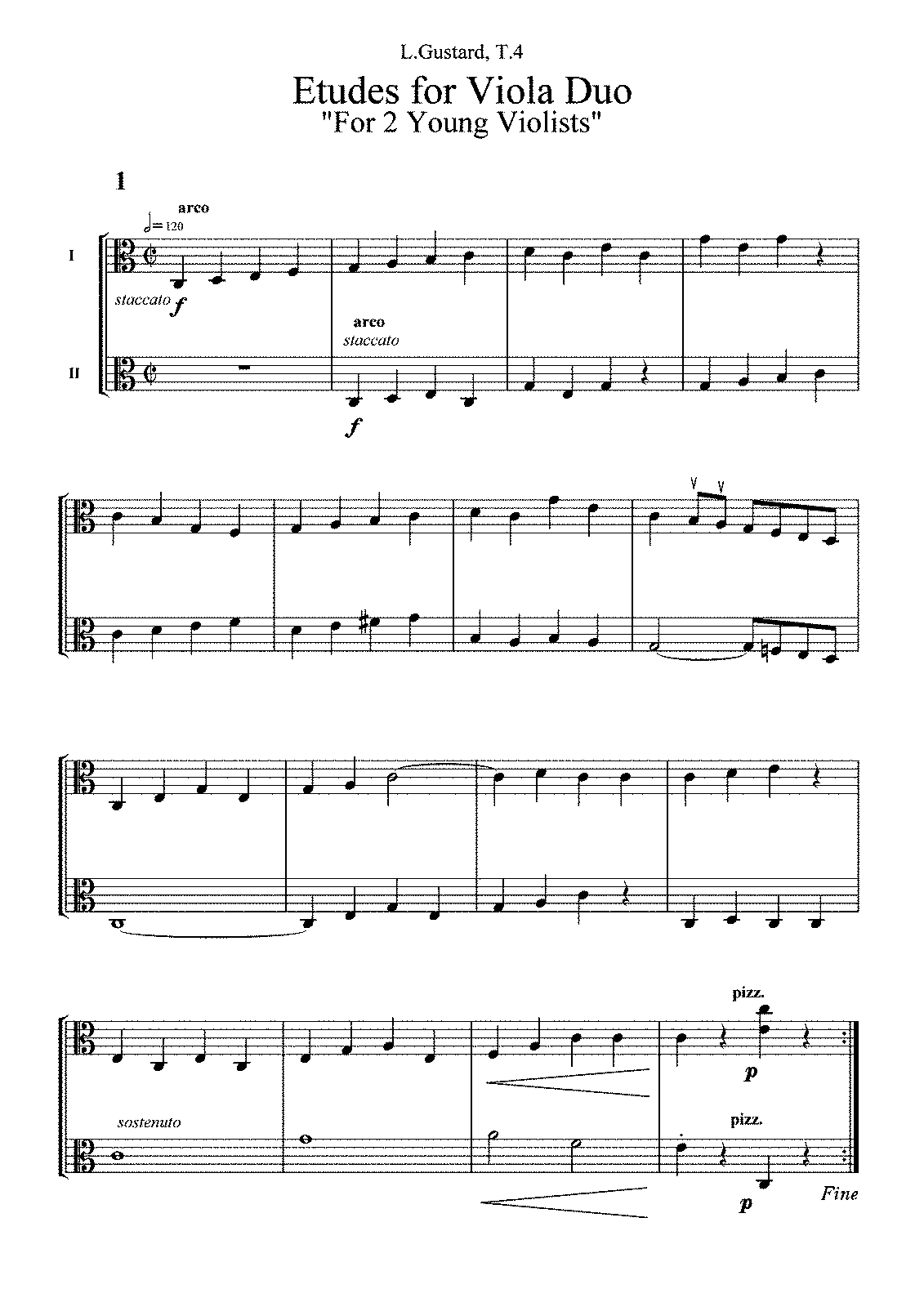 Etudes for Viola Duo, T.4 (Gustard, Lune) - IMSLP