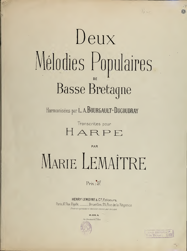 2 Mélodies populaires de Basse Bretagne
