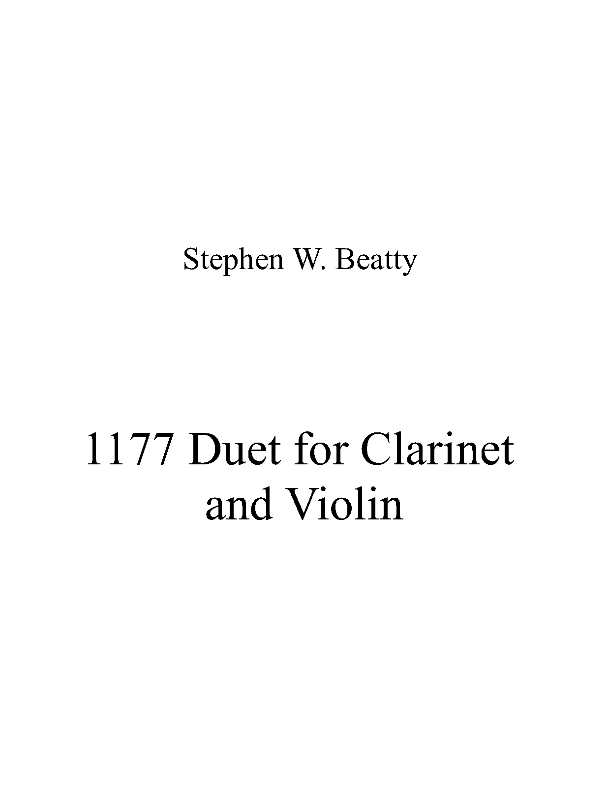Duet for and Violin, Op.1177 (Beatty, Stephen W.) IMSLP
