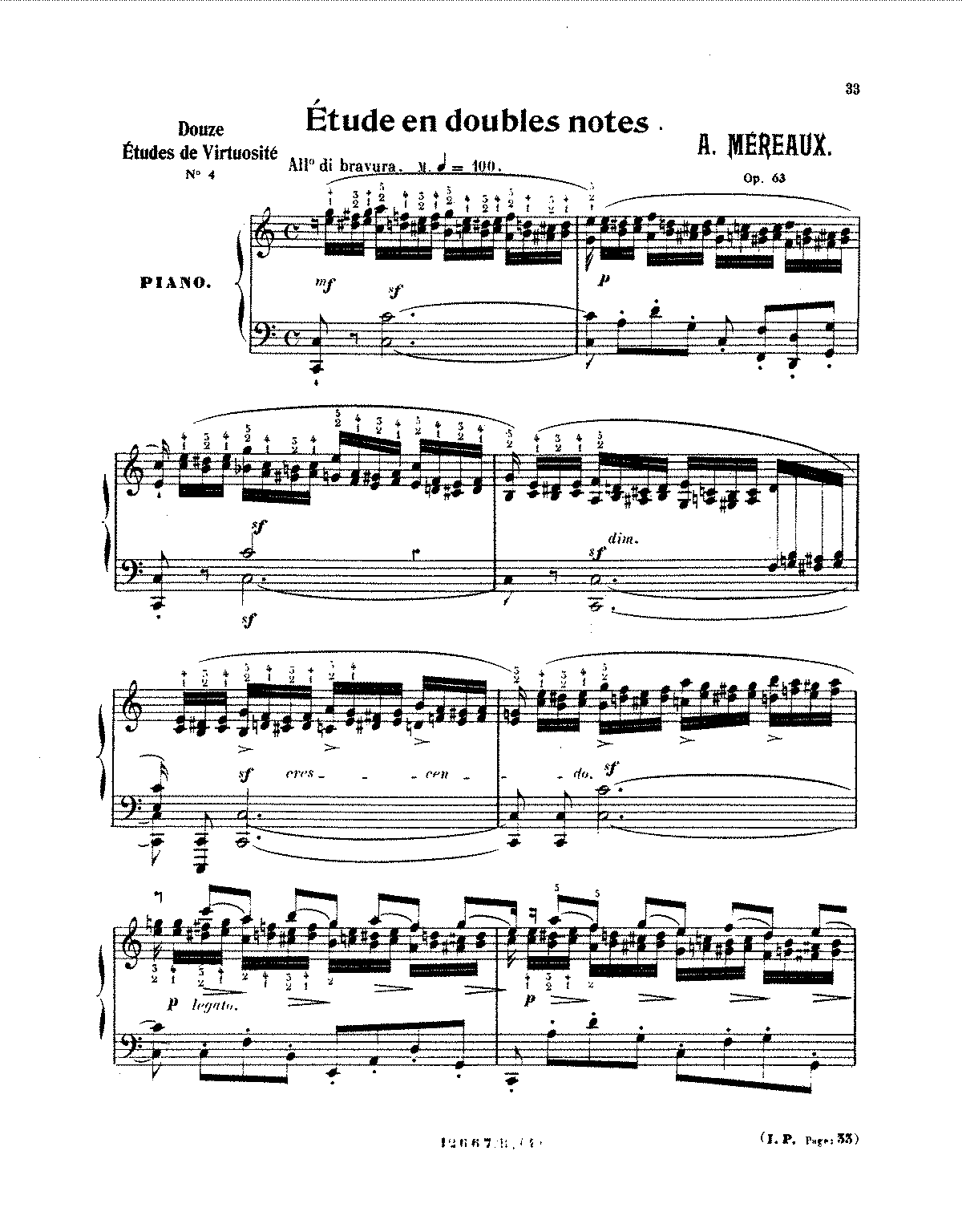 Études, Op.63 (Méreaux, Jean-Amédée Lefroid de) - IMSLP: Free Sheet ...