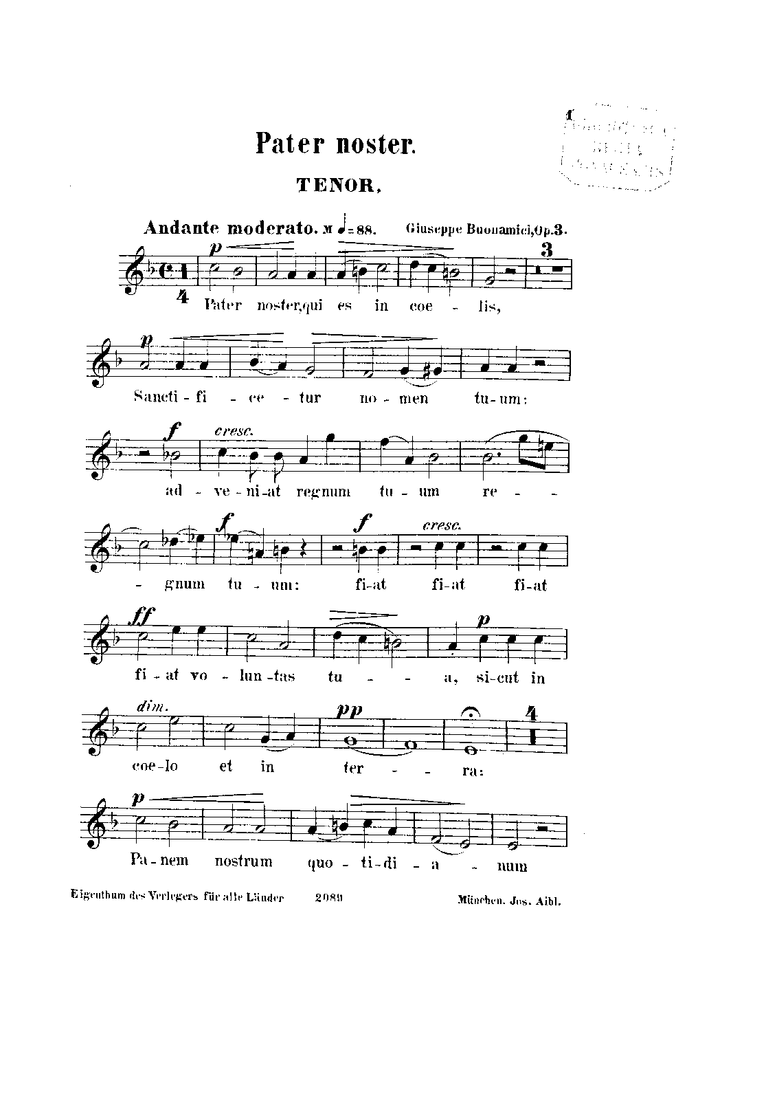 File:PMLP112591-Buonamici, Giuseppe, Pater Noster and Ave Maria, Op.3. Paternoster. TenPart.pdf