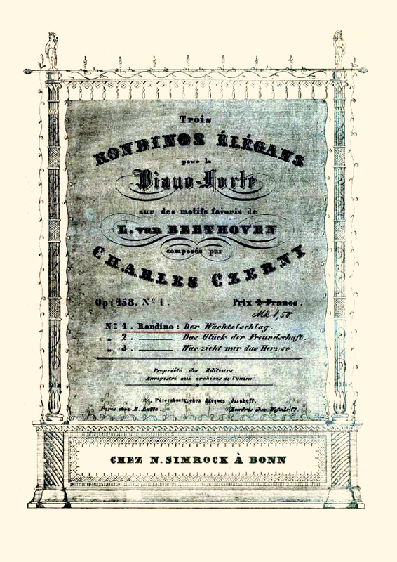 3 Rondinos élégans sur des motifs favoris de L. van Beethoven, Op.458
