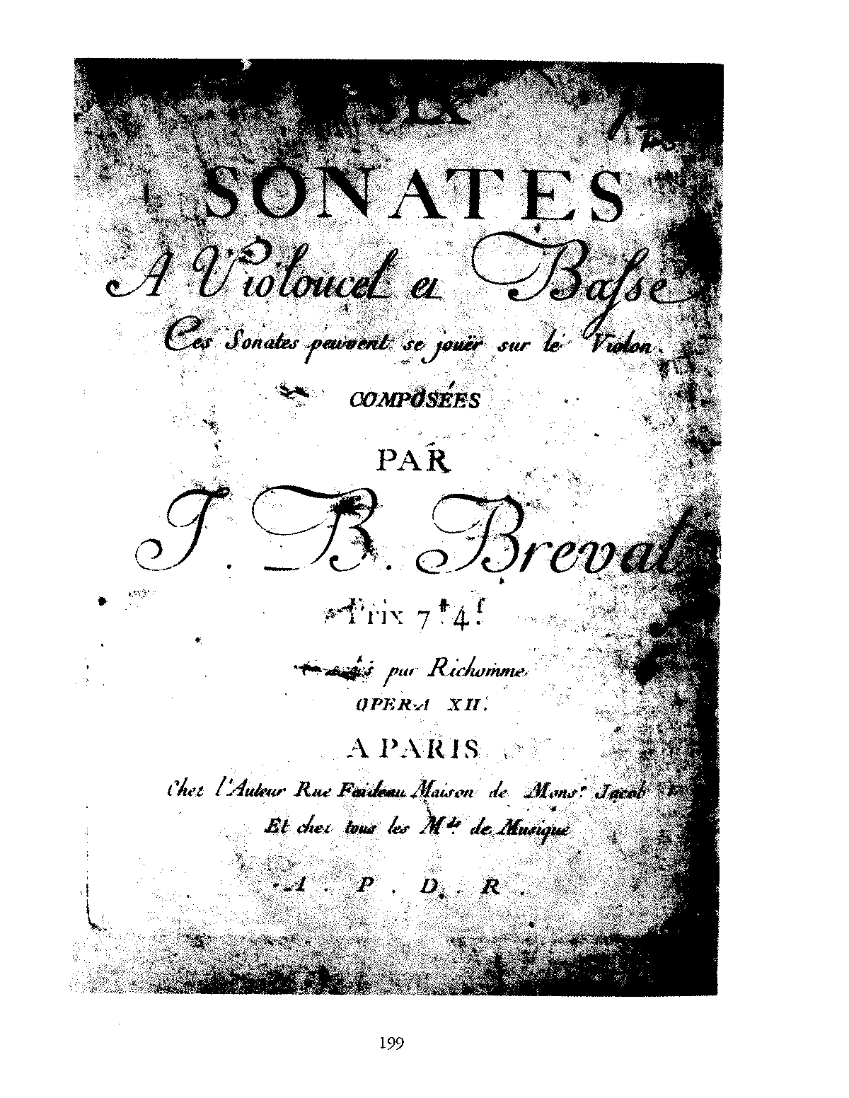 6 Cello Sonatas, Op.12 (Bréval, Jean-Baptiste) - IMSLP: Free Sheet ...