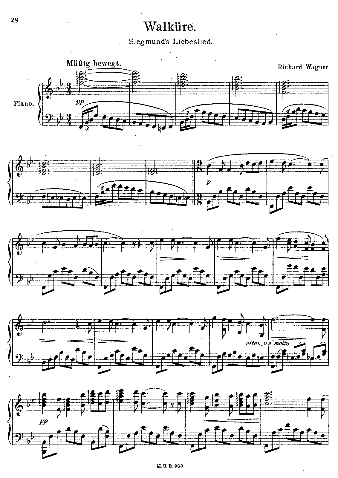 Die Walküre, WWV 86B (Wagner, Richard) - IMSLP: Free Sheet Music PDF ...