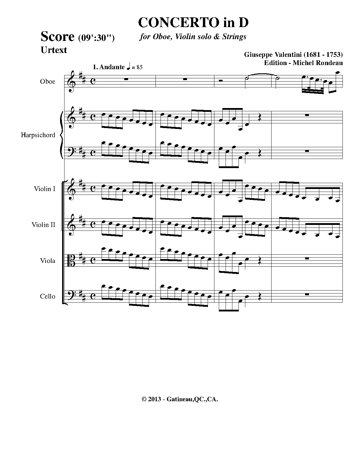 Concerto for Oboe and Violin in D major (Valentini, Giuseppe) IMSLP