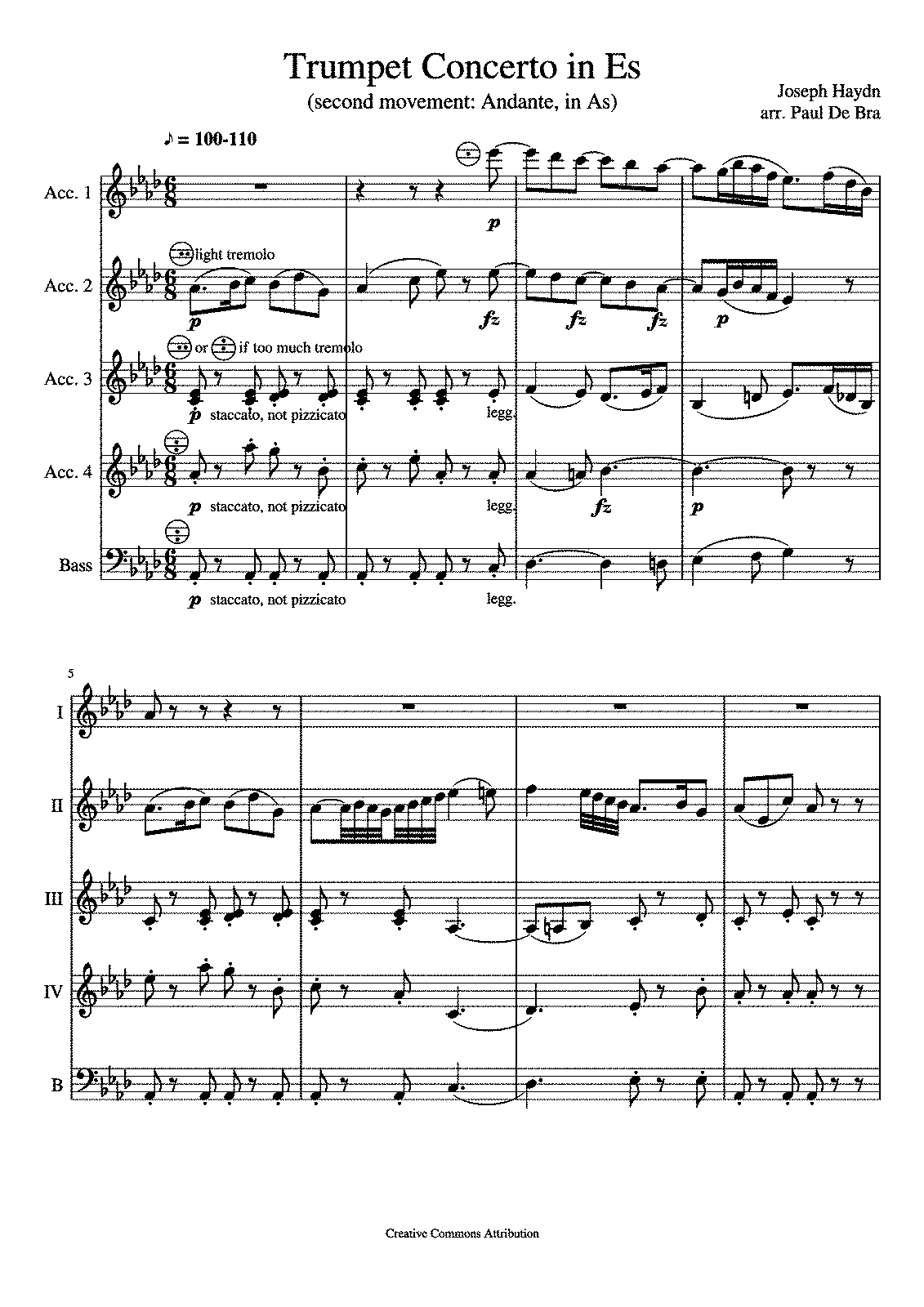 trumpet concerto in e flat major