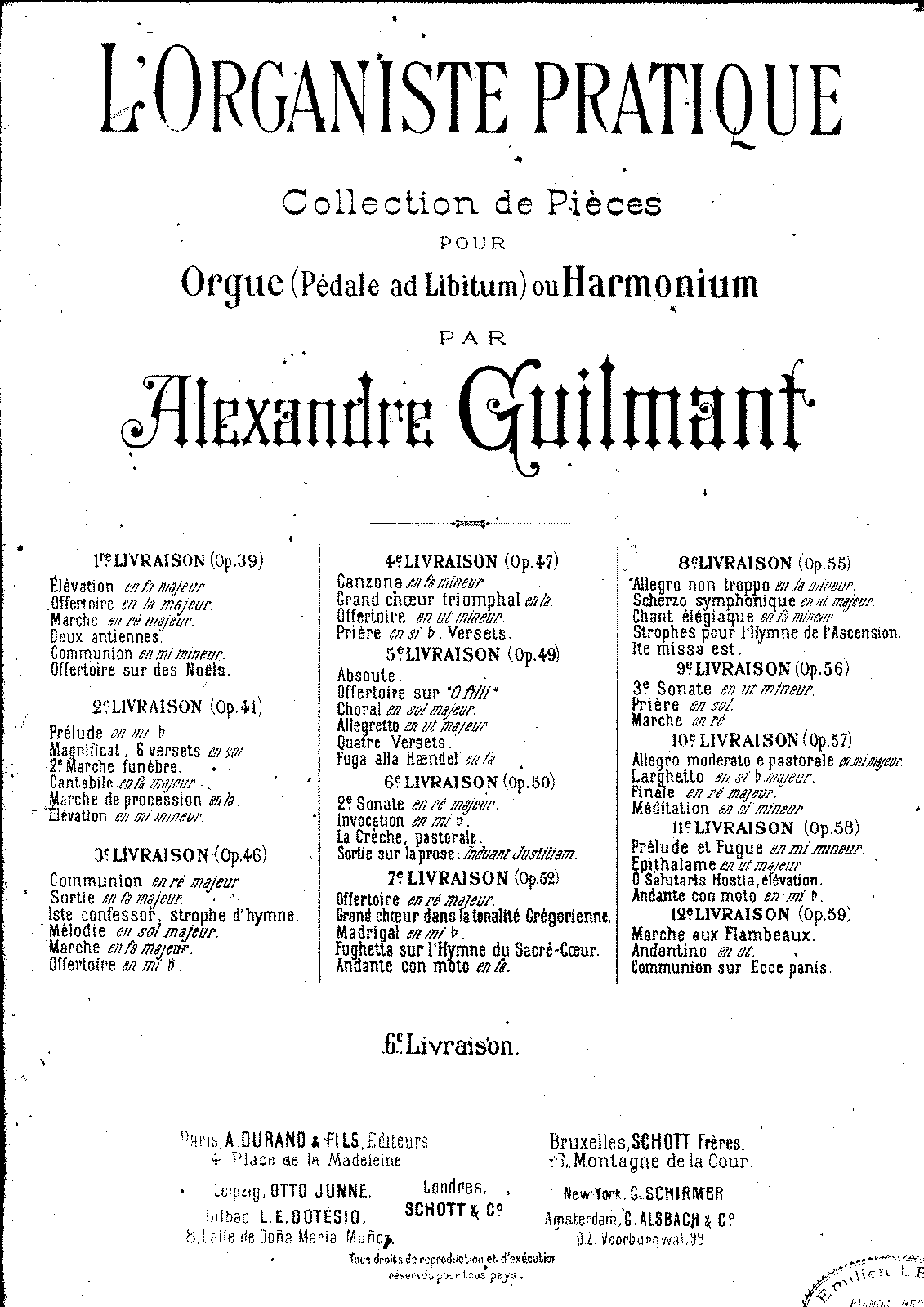 Organ Sonata No.2, Op.50 (Guilmant, Alexandre) - IMSLP