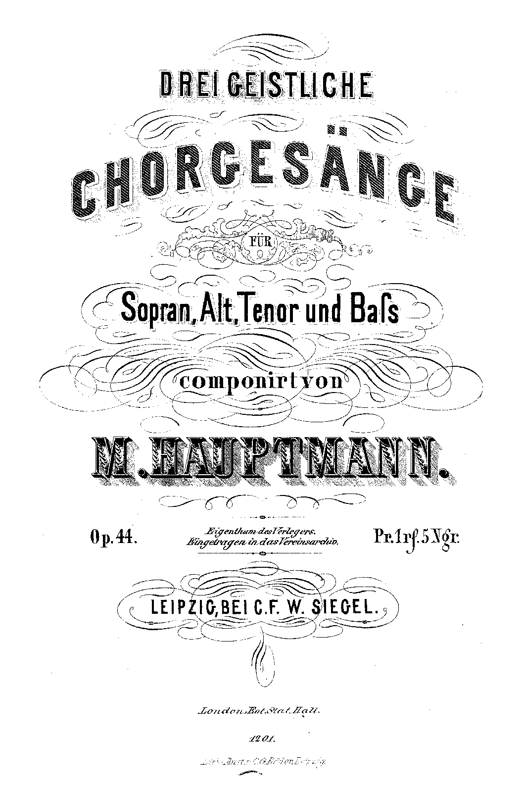 3 Geistliche Chorgesänge