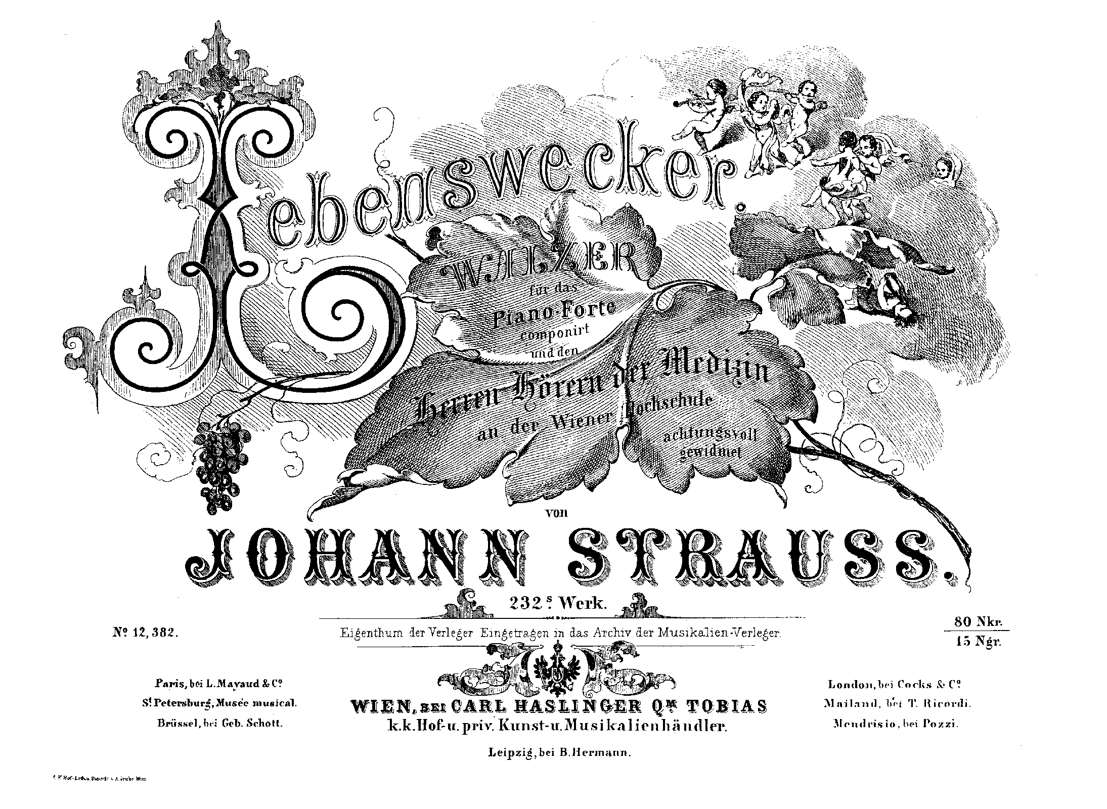 Lebenswecker Walzer, Op.232