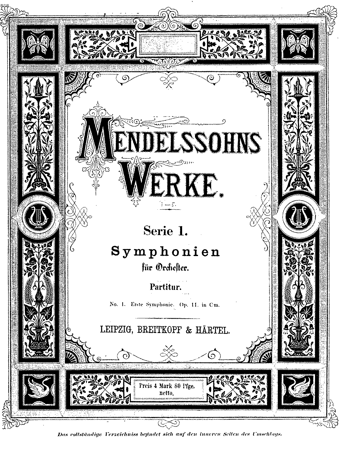 Symphony No.1, Op.11 (Mendelssohn, Felix) - IMSLP: Free Sheet Music PDF ...