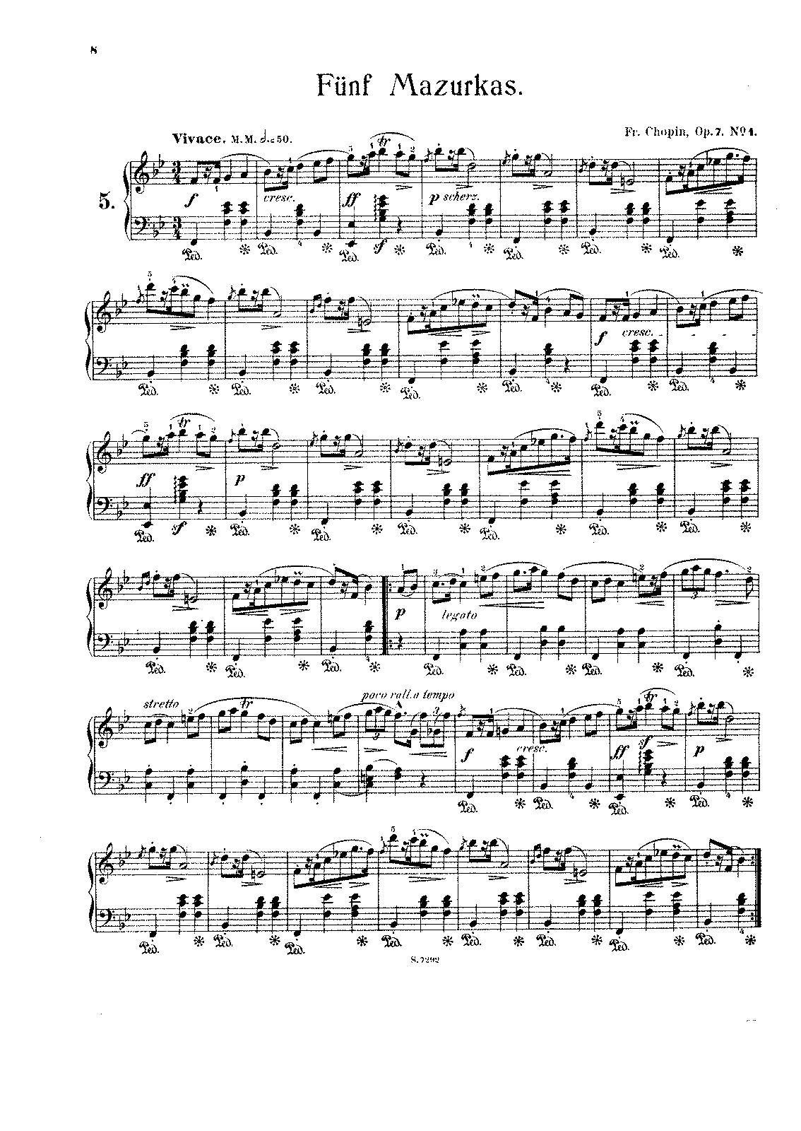 Mazurkas, Op.7 (Chopin, Frédéric) - IMSLP: Free Sheet Music PDF Download