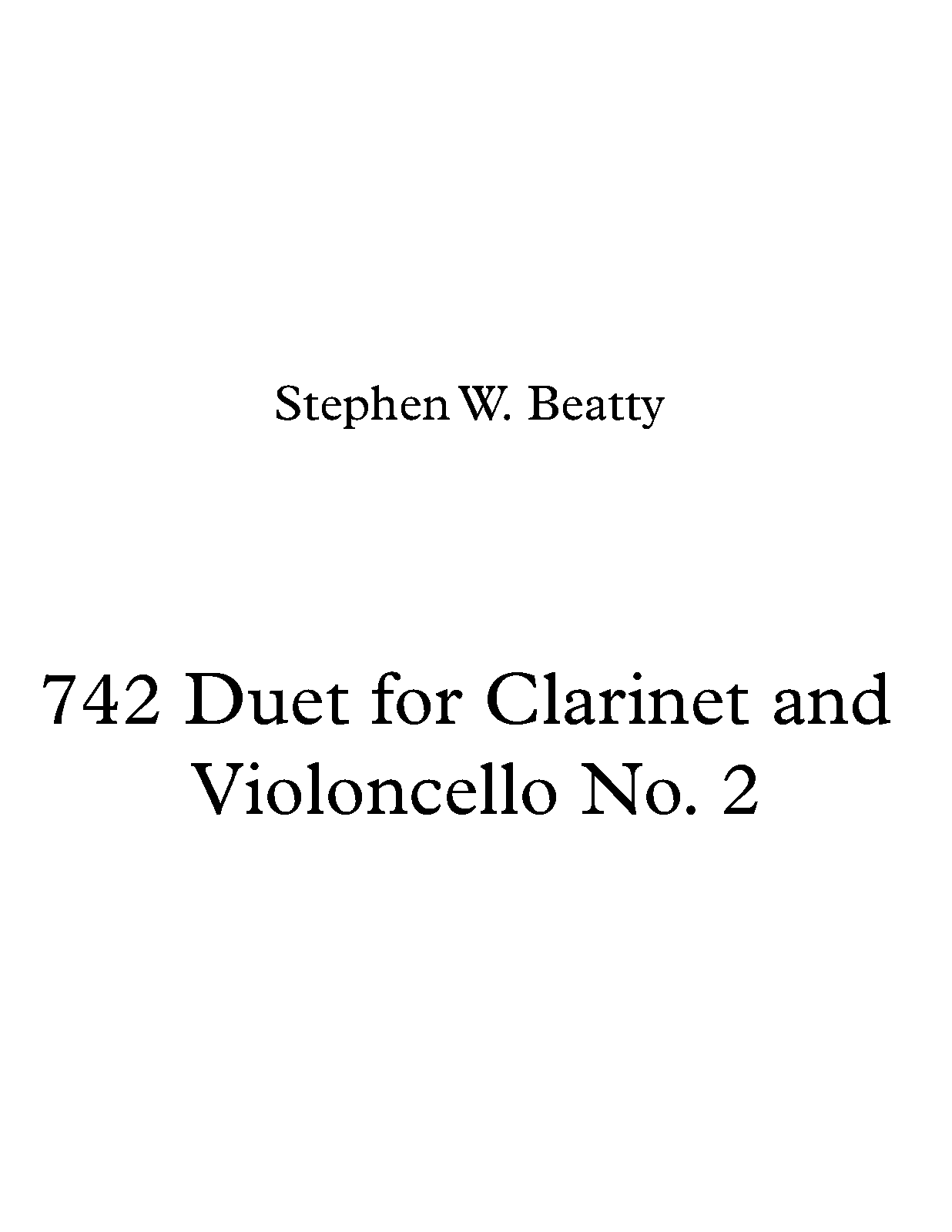 Duet for and Cello, Op.742 (Beatty, Stephen W.) IMSLP