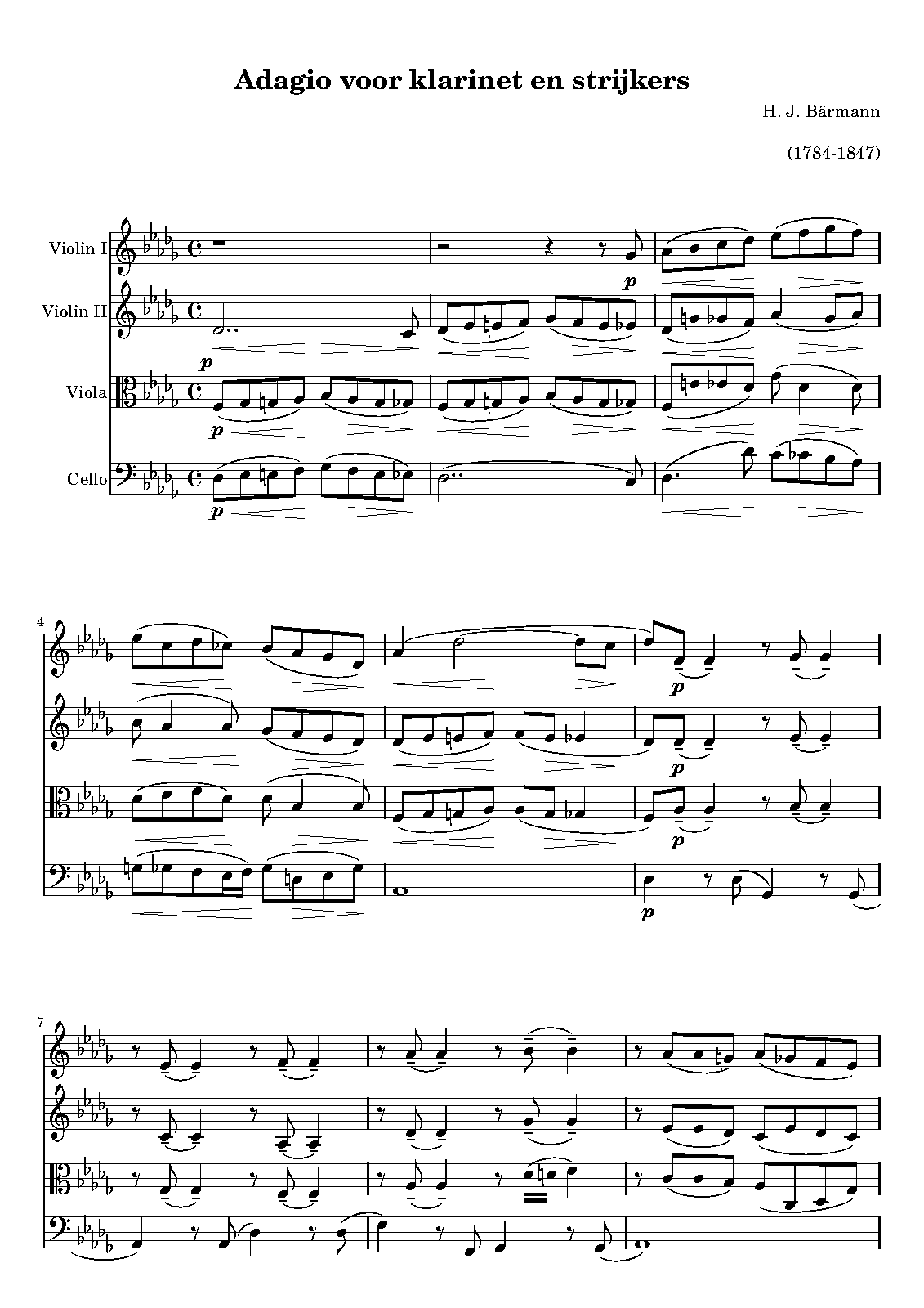 Quintet No.3, Op.23 (Baermann, Heinrich) IMSLP Free Sheet