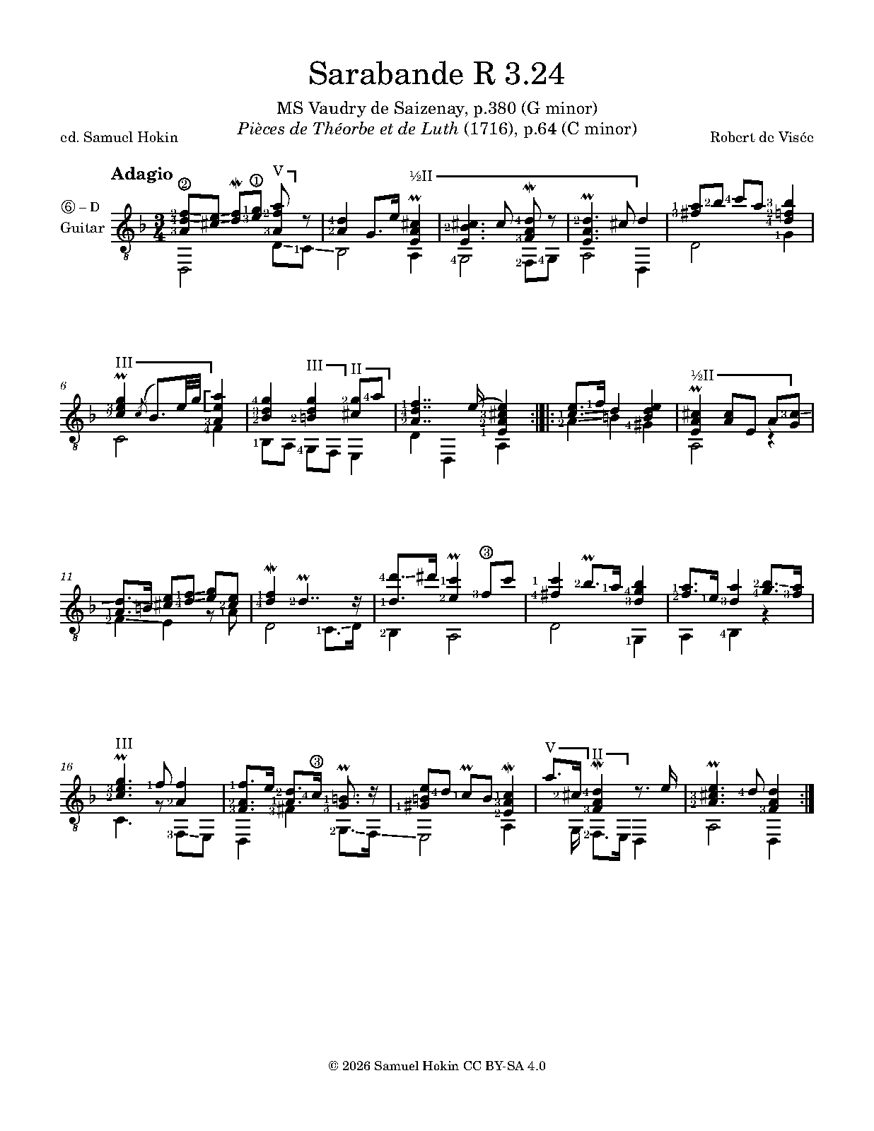 Sarabande, R 3.24