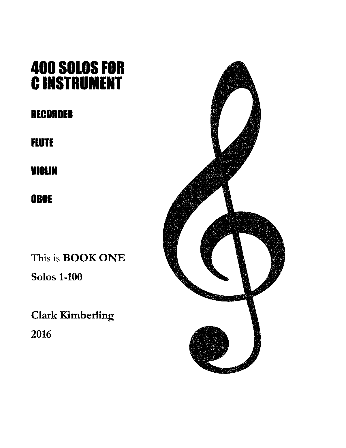 400 Solos For C Instrument (kimberling, Clark) - Imslp