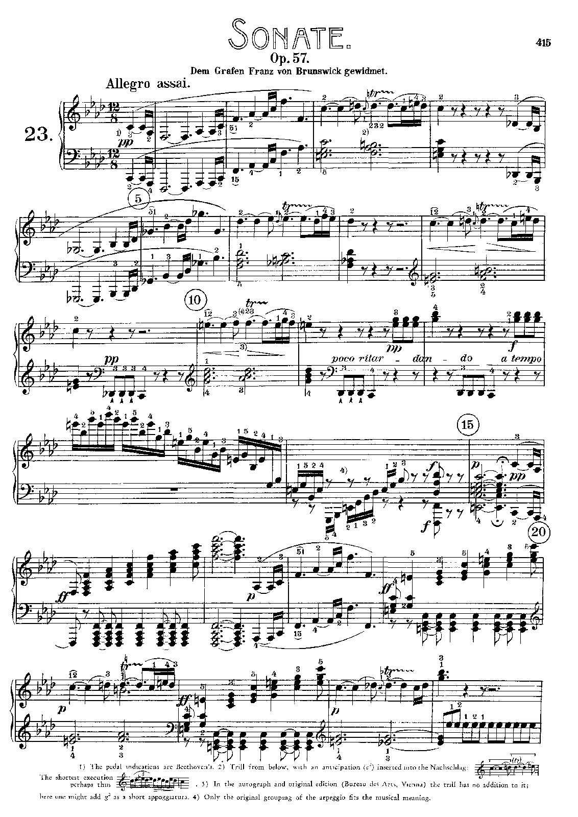 Piano Sonata No.23, Op.57 (Beethoven, Ludwig van) IMSLP/Petrucci Music Library Free Public