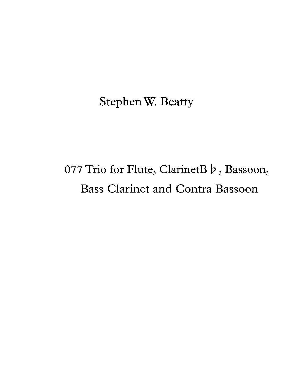 Trio for Flute, and Bassoon, Op.77 (Beatty, Stephen W.) IMSLP