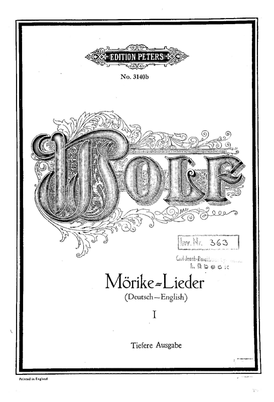 Mörike Lieder
