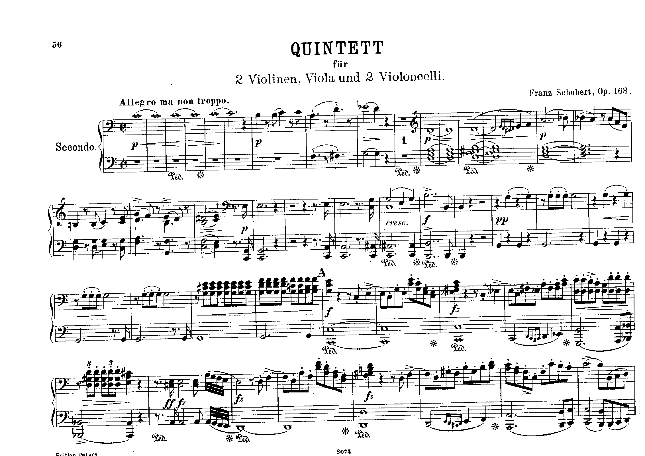 String Quintet, D.956 (Schubert, Franz) IMSLP Free Sheet Music PDF