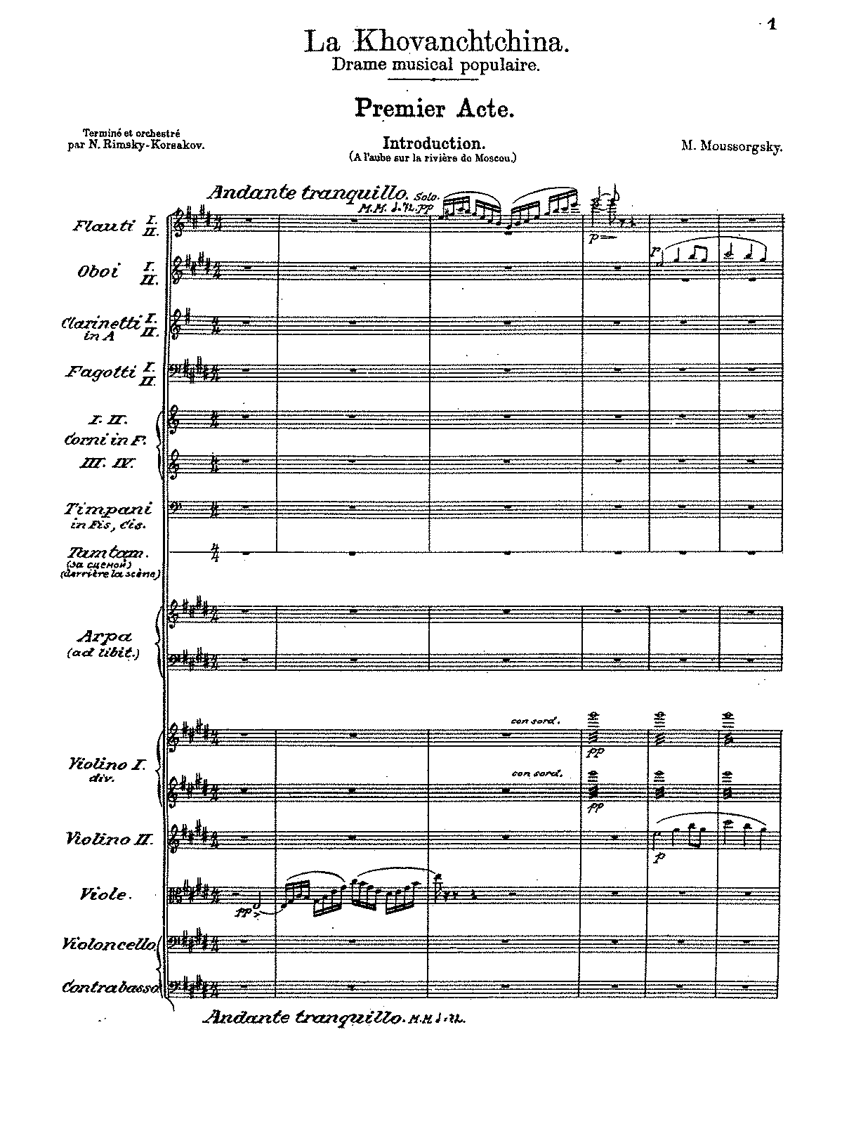 Khovanshchina (Mussorgsky, Modest) - IMSLP: Free Sheet Music PDF Download