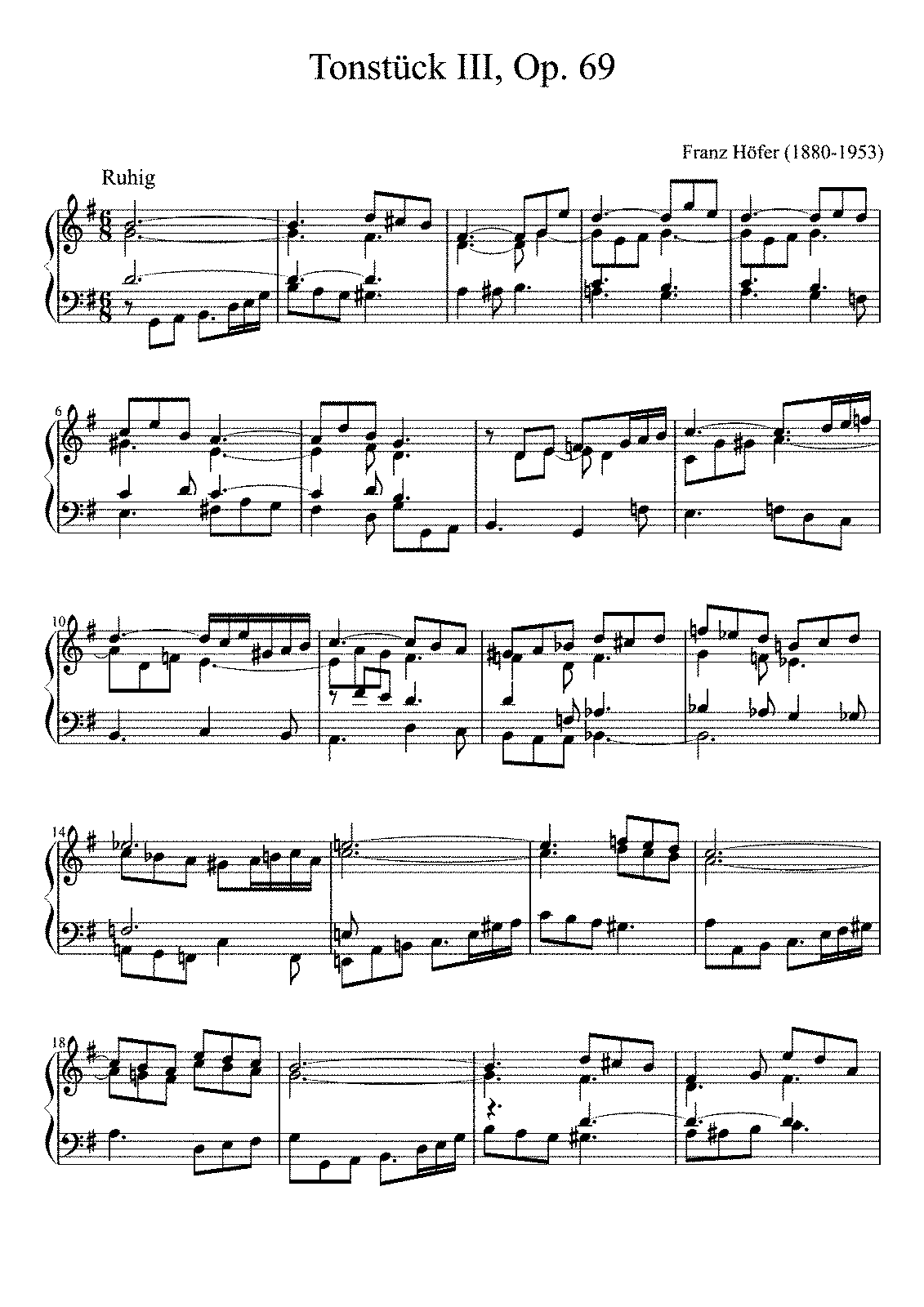 4 Leichte Tonstücke, Op.69 (Höfer, Franz) - IMSLP