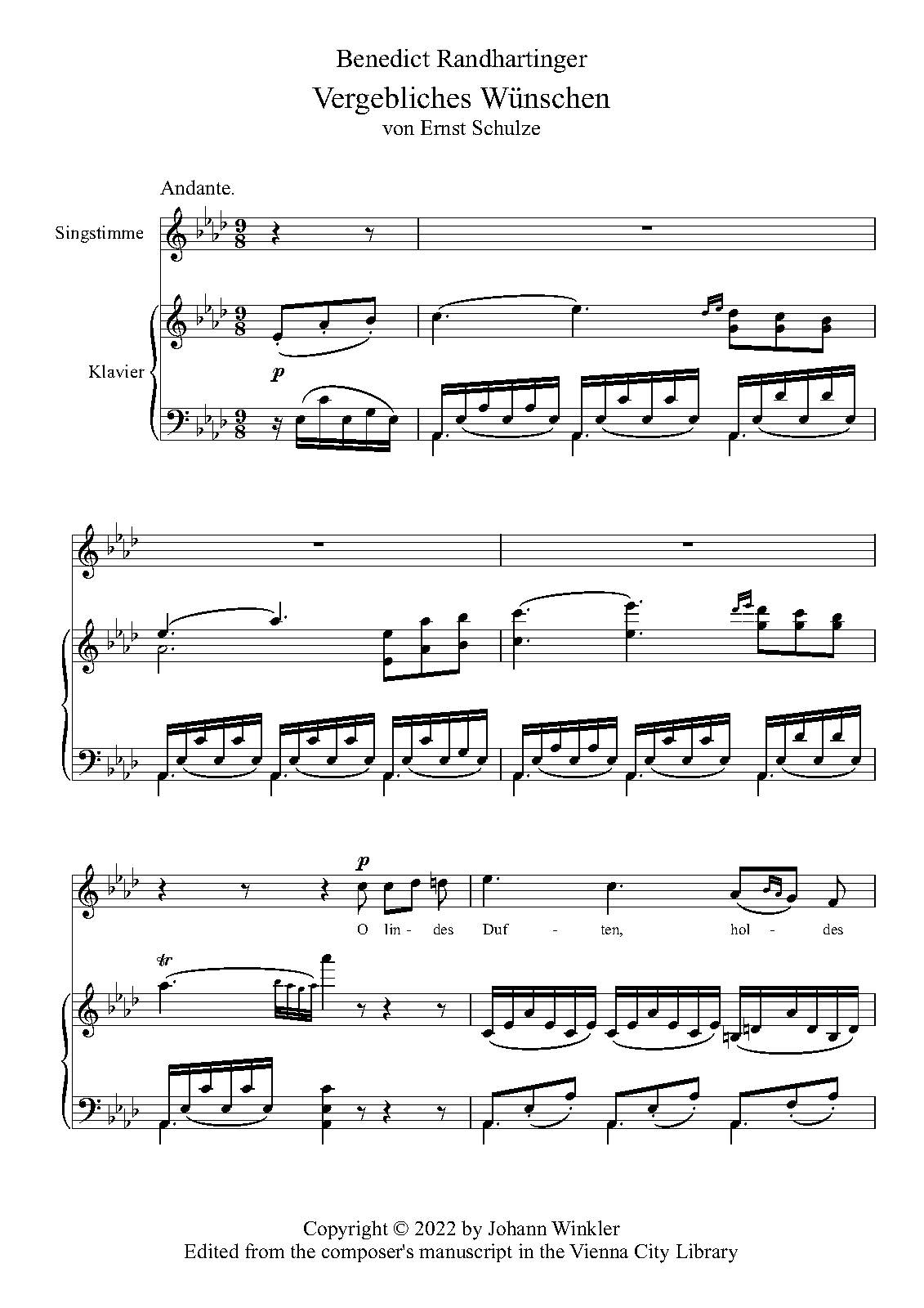 Vergebliches Wünschen (Randhartinger, Benedict) - IMSLP