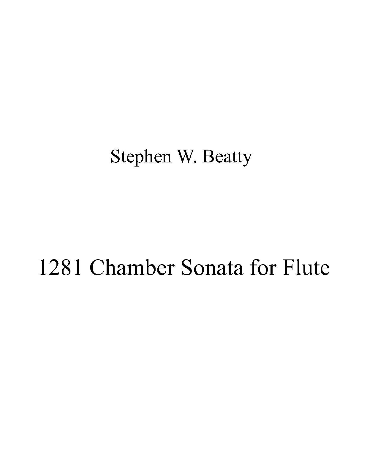 Flute Sonata, Op.1281 (Beatty, Stephen W.) IMSLP Free Sheet Music