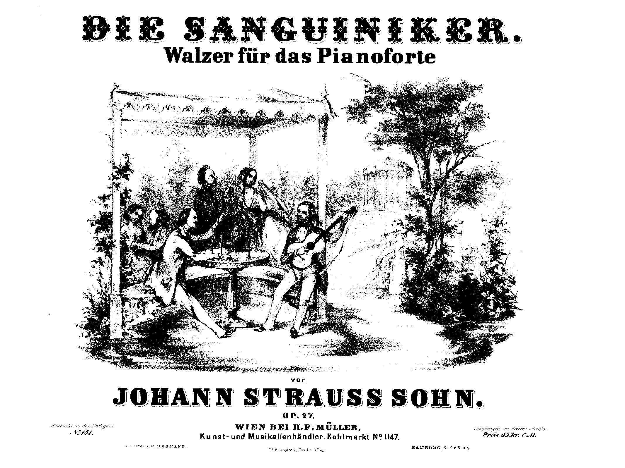 Die Sanguiniker Walzer, Op.27
