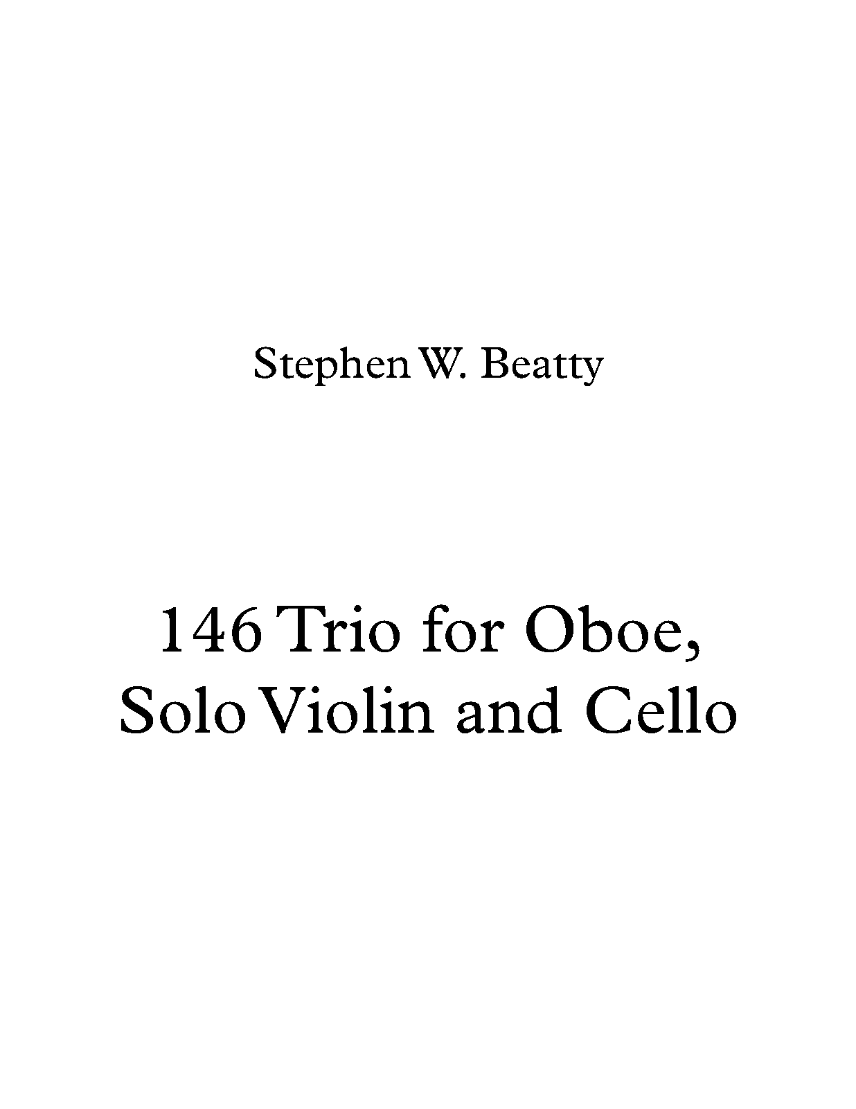 Trio for Oboe, Violin and Cello, Op.146 (Beatty, Stephen W.) IMSLP