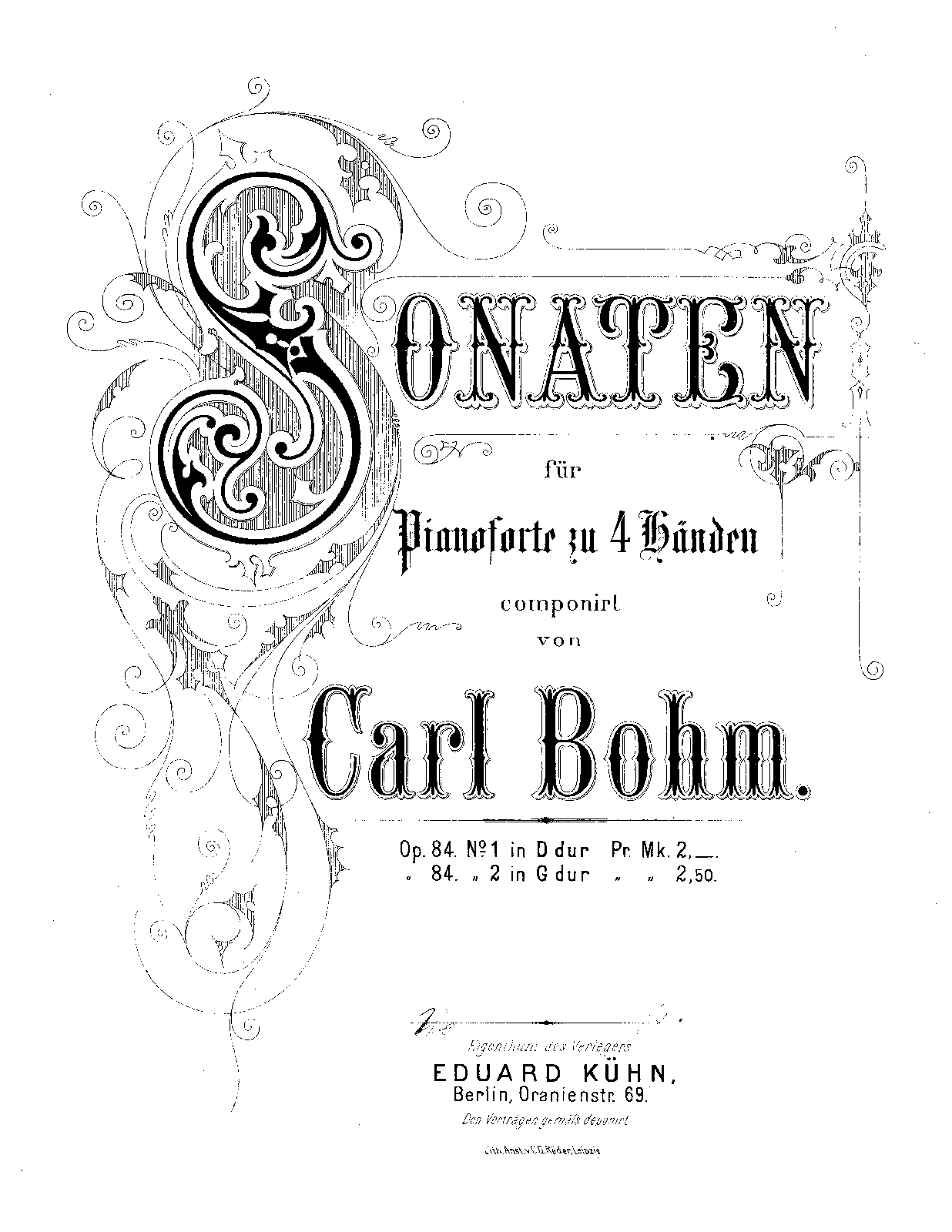 2 Sonatas for Piano 4-Hands