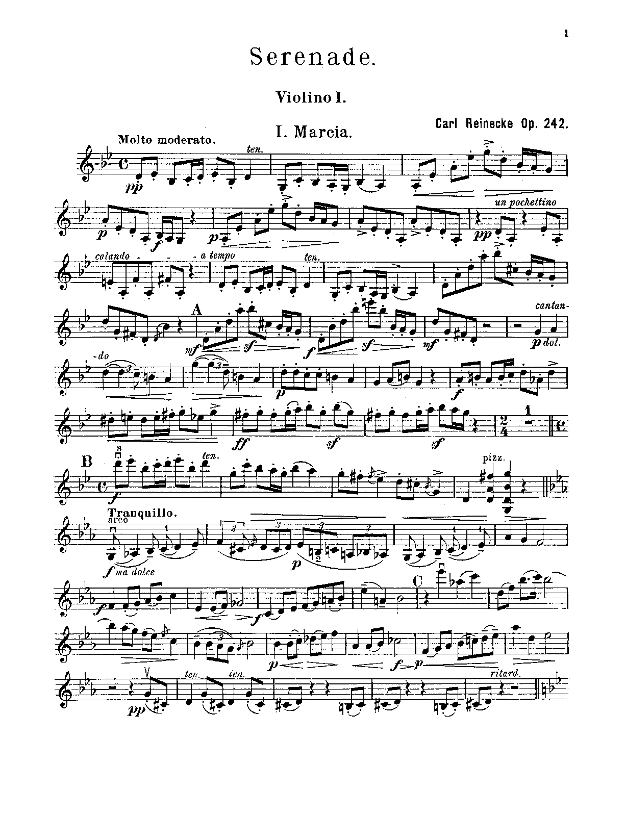 Serenade for Strings, Op.242 (Reinecke, Carl) IMSLP