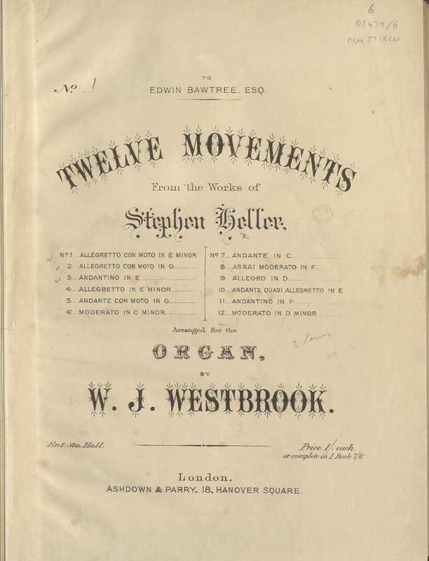 12 Movements from the Works of Stephen Heller, Series 1