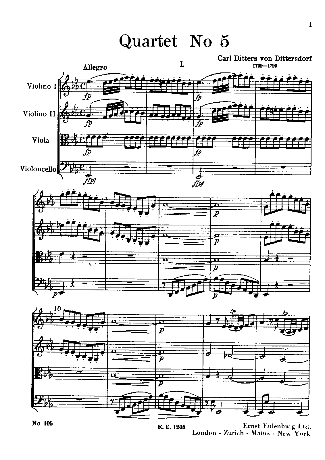 File:Dittersdorf String Quartet No.5 in E Flat.pdf
